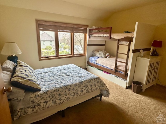 50 Windham Mt Village Rd, Windham, NY 12496 - bedroom featuring carpet flooring and lofted ceiling