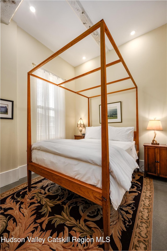 81 N Main St, Ellenville, NY 12428 - carpeted bedroom featuring recessed lighting and baseboards