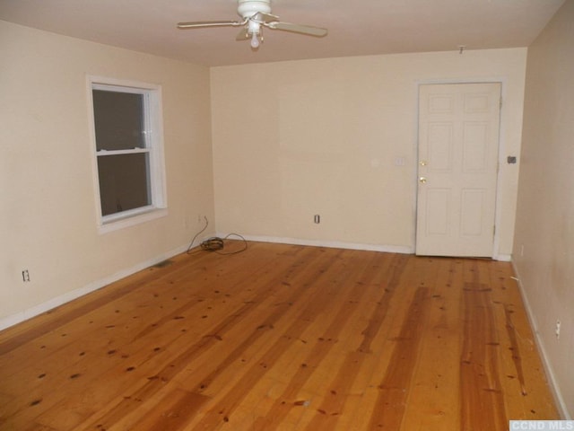 618 Bean River Rd, Pine Plains, NY 12567 - unfurnished room with ceiling fan, light wood finished floors, and baseboards