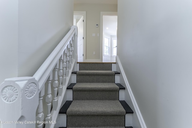 view of stairs