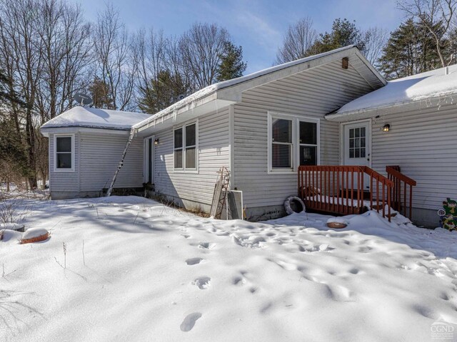 1769 Rte 51, Hannacroix, NY 12087 - view of snow covered rear of property