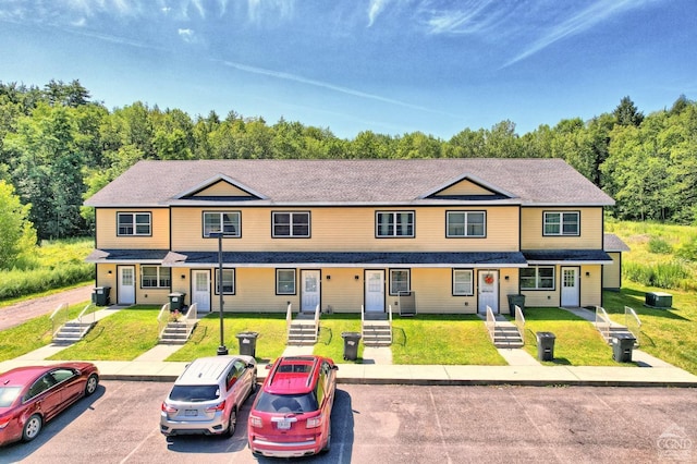 15023 Rte 23 Unit 5, Prattsville, NY 12468 - multi unit property with uncovered parking, a front lawn, and central AC unit