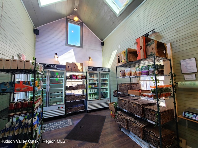 storage featuring a skylight