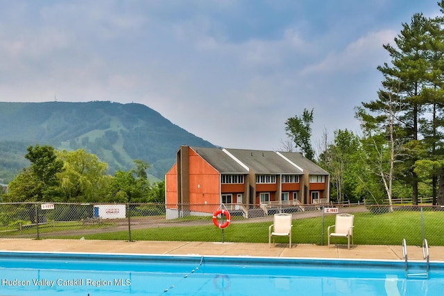 61 Scribner Hollow Rd Unit B 1, Hunter, NY 12442 - community pool featuring a mountain view