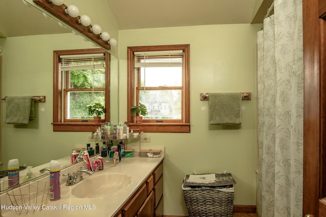 bathroom featuring vanity