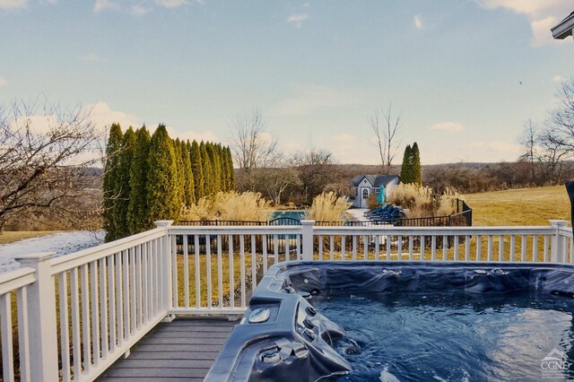 27 Gallagher Ln, Pleasant Valley, NY 12569 - view of wooden deck