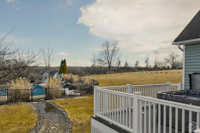 27 Gallagher Ln, Pleasant Valley, NY 12569 - view of yard with a deck