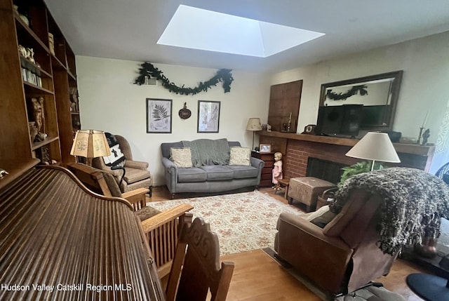 24 Linden Ave, Red Hook, NY 12571 - living area with a skylight