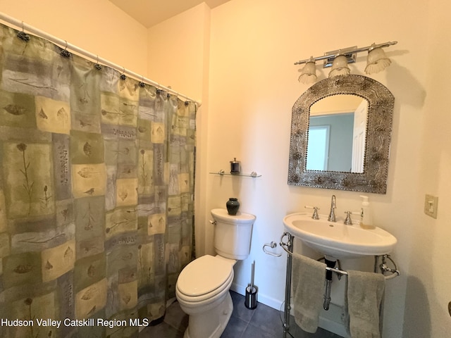 2914 Sleepy Hollow Rd, Athens, NY 12015 - full bathroom with tile patterned flooring and a shower with curtain