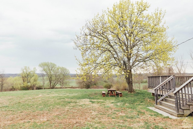 422 County Route 9, Ghent, NY 12075 - view of grassy yard with a wooden deck