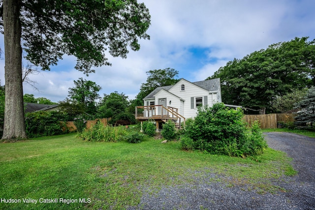 219 Rte 32, New Paltz, NY 12561 - view of home's exterior featuring a wooden deck