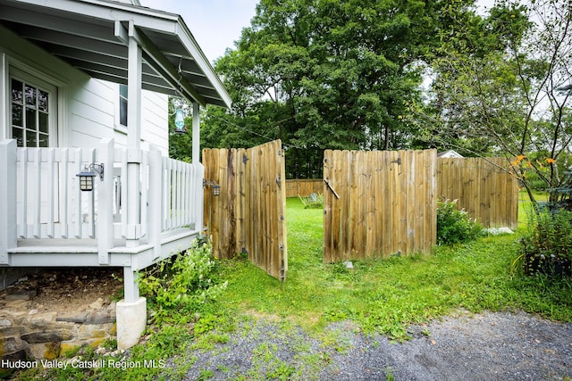 219 Rte 32, New Paltz, NY 12561 - view of yard with a wooden deck