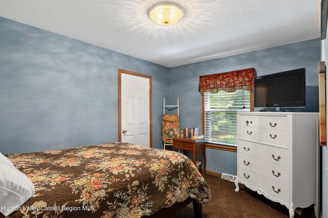 190 Deer Run Rd, Ashland, NY 12407 - bedroom featuring dark colored carpet and baseboards