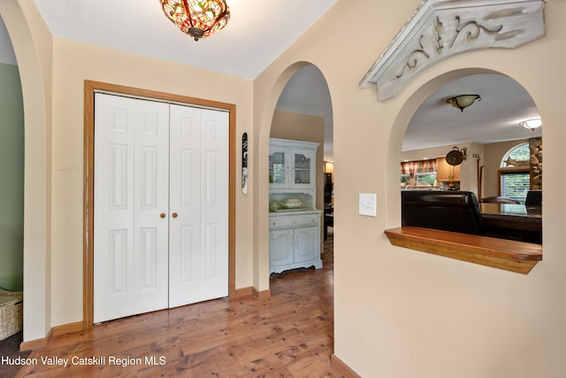 190 Deer Run Rd, Ashland, NY 12407 - entryway featuring wood finished floors and baseboards