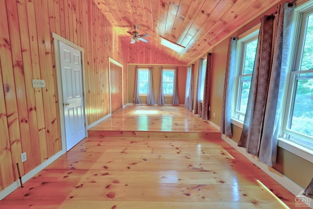 630 County Route 11, Ancram, NY 12502 - unfurnished sunroom with vaulted ceiling, healthy amount of natural light, and a skylight