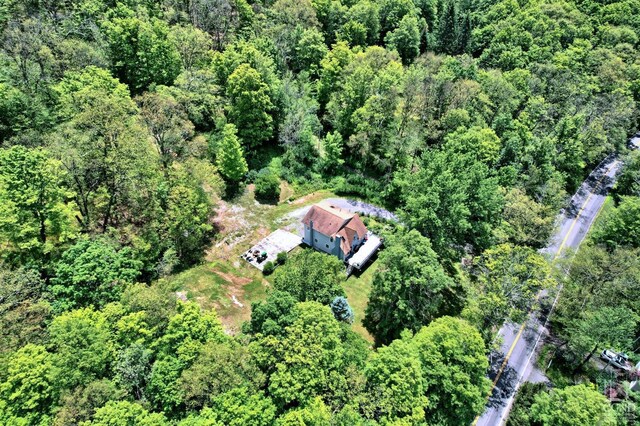 630 County Route 11, Ancram, NY 12502 - aerial view of property and surrounding area featuring a forest