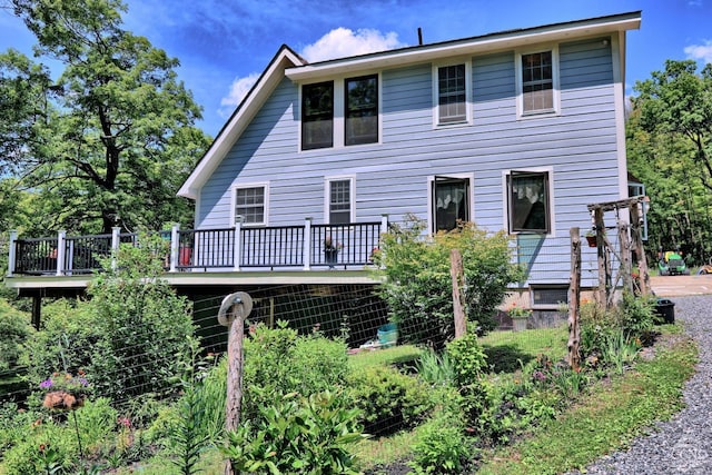 630 County Route 11, Ancram, NY 12502 - back of property featuring a deck