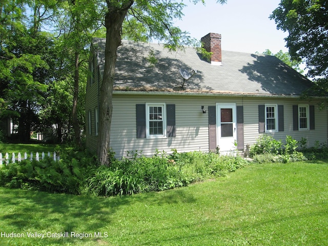 12 Fabiano Blvd, Hudson, NY 12534 - cape cod house with a chimney and a front yard