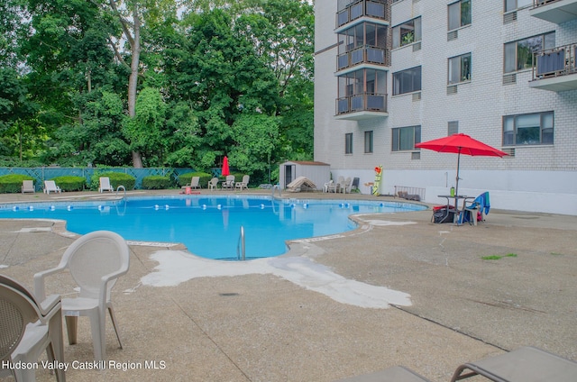 160 Academy St, Poughkeepsie, NY 12601 - community pool with a patio