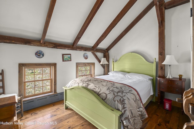 455 Post Hill Rd, Craryville, NY 12534 - bedroom featuring hardwood / wood-style flooring and a baseboard heating unit