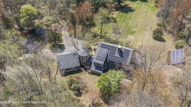 455 Post Hill Rd, Craryville, NY 12534 - view from above of property with a nearby body of water