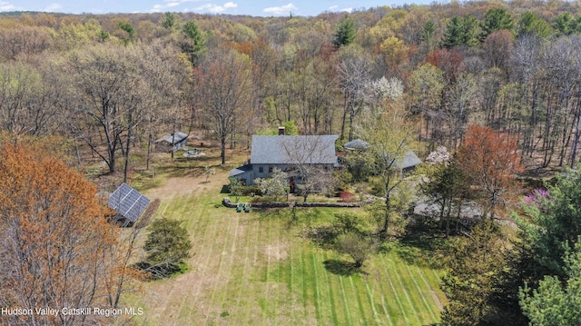 455 Post Hill Rd, Craryville, NY 12534 - aerial view of property and surrounding area with a forest
