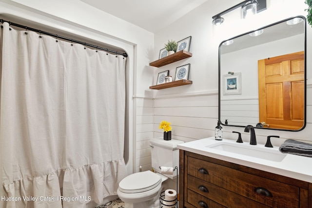 552 Bearkill Rd, Gilboa, NY 12076 - full bathroom featuring vanity and a shower with shower curtain