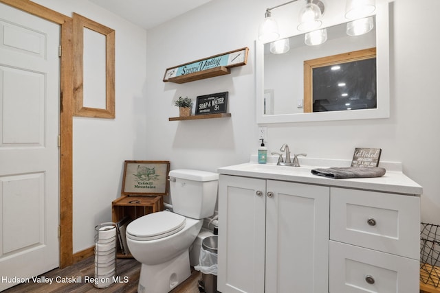 552 Bearkill Rd, Gilboa, NY 12076 - bathroom featuring vanity and wood finished floors