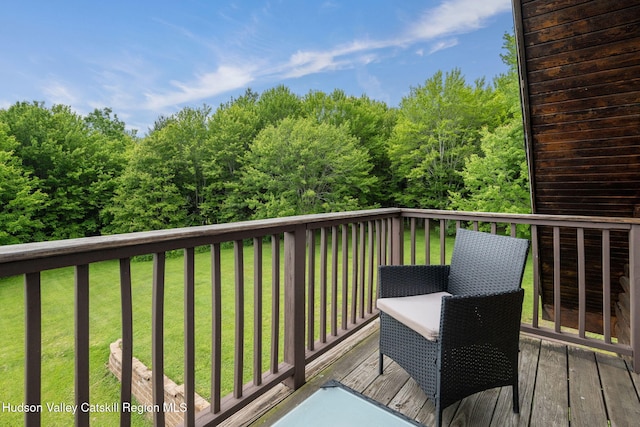 552 Bearkill Rd, Gilboa, NY 12076 - deck with a yard