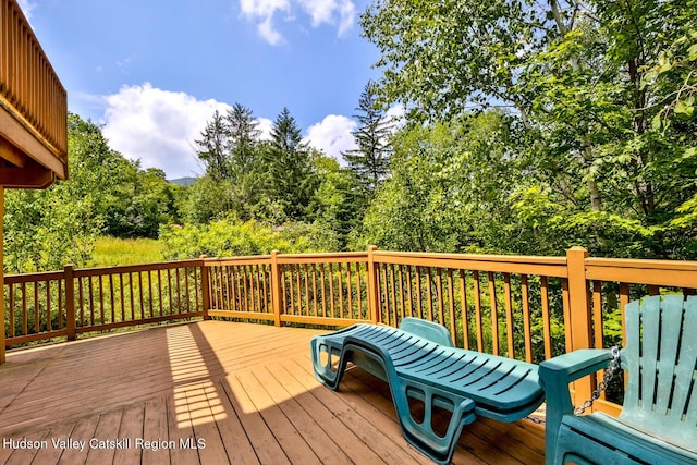 view of wooden terrace