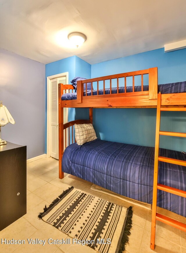 view of tiled bedroom