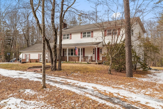 view of front of house featuring a porch