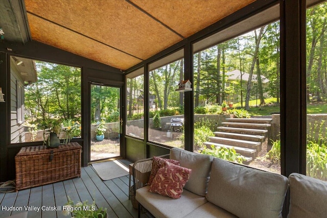 162 Methodist Farm Rd, Averill Park, NY 12018 - sunroom / solarium with vaulted ceiling