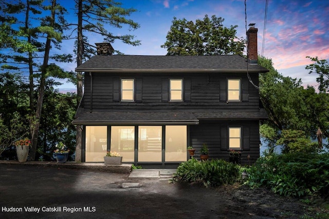 162 Methodist Farm Rd, Averill Park, NY 12018 - view of front of house with a chimney and a shingled roof