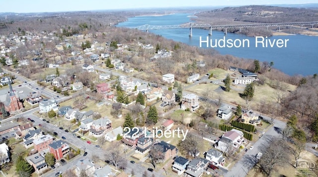 22 Liberty St, Catskill, NY 12414 - view of property location featuring a notable bridge and a nearby body of water