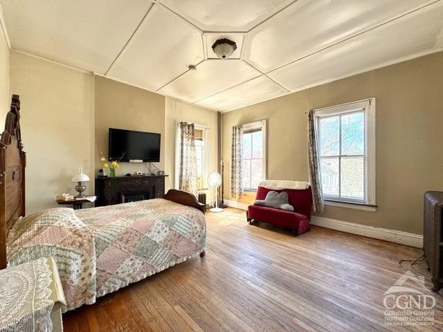 22 Liberty St, Catskill, NY 12414 - bedroom with wood finished floors and baseboards
