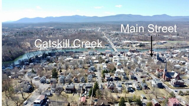 22 Liberty St, Catskill, NY 12414 - view of property location featuring a water and mountain view and nearby suburban area