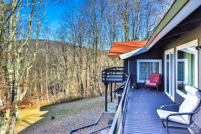 181 Mountain Dr, Hunter, NY 12442 - view of patio / terrace with a deck