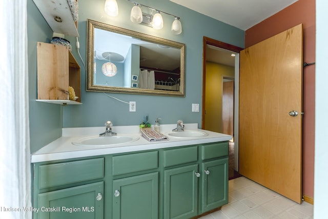 bathroom featuring vanity