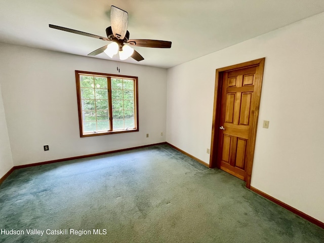 71 Saddleback Ridge Rd, Shawangunk, NY 12589 - carpeted spare room with a ceiling fan and baseboards