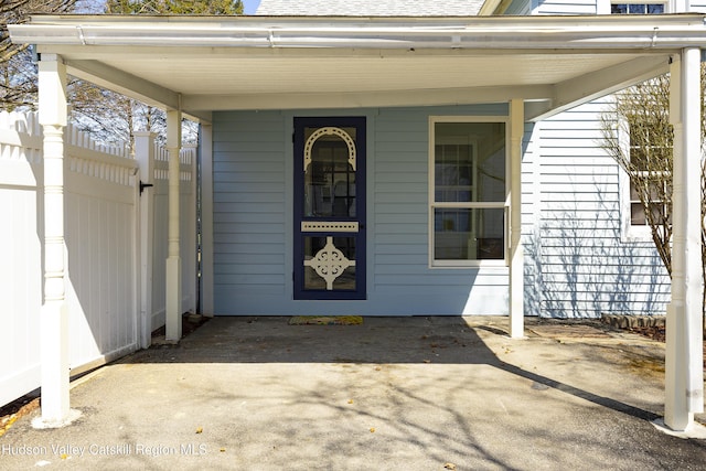 27 Sands Ave, Milton, NY 12547 - property entrance featuring a porch and a carport