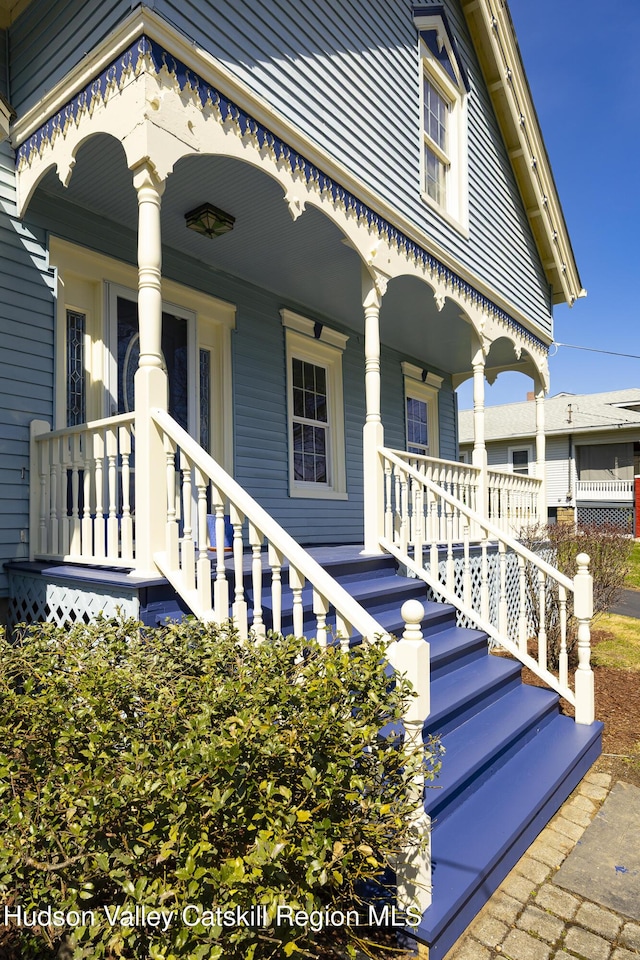 27 Sands Ave, Milton, NY 12547 - property entrance with a porch