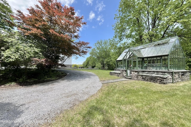55 Leggett Rd, Stone Ridge, NY 12484 - view of dirt / gravel road with a greenhouse