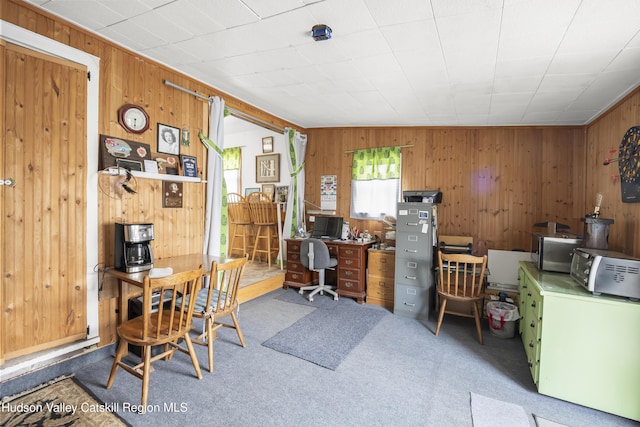 321 Lincoln Blvd, Hudson, NY 12534 - carpeted office with wooden walls