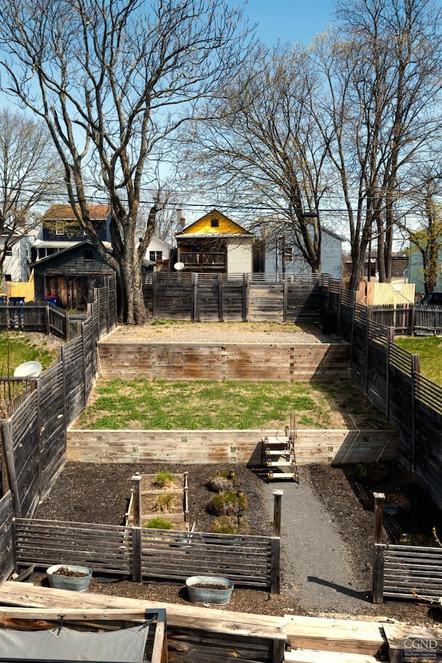 352 Columbia St, Hudson, NY 12534 - view of yard featuring a garden and fence