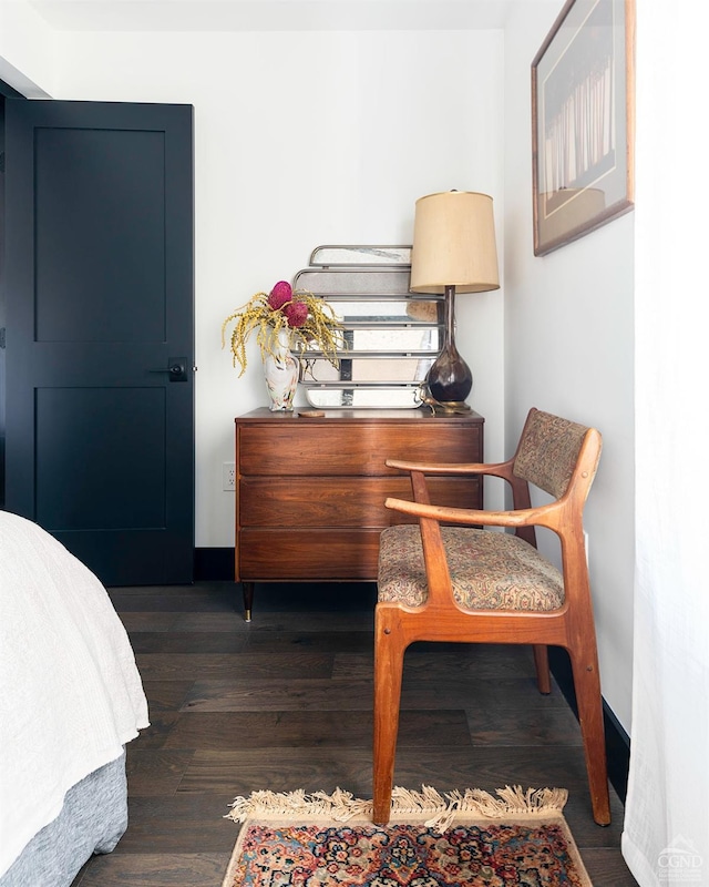 352 Columbia St, Hudson, NY 12534 - sitting room featuring dark wood-style floors