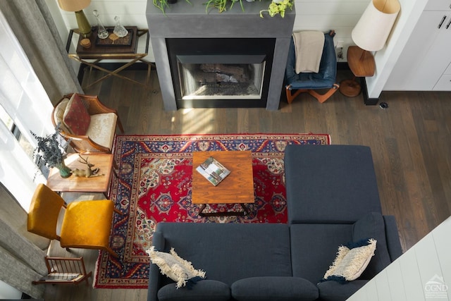 352 Columbia St, Hudson, NY 12534 - living area featuring wood finished floors