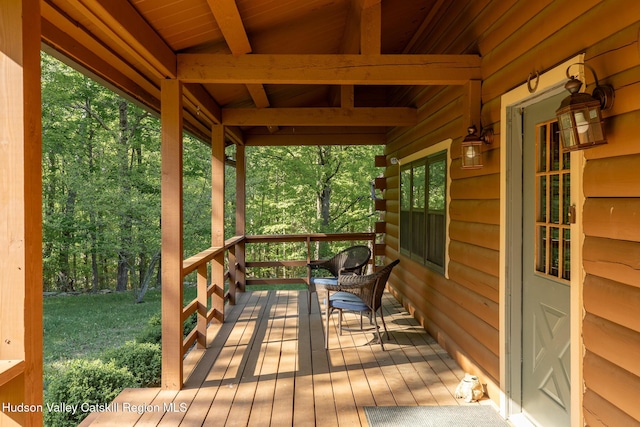 88 S Durham Estates Rd, Cairo, NY 12405 - view of deck