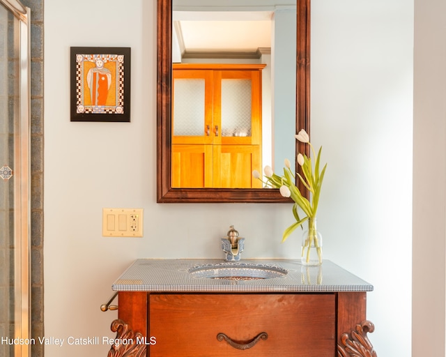 bathroom featuring vanity