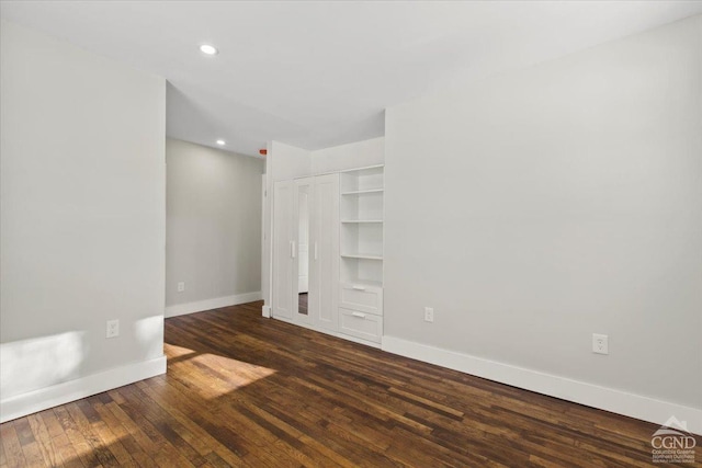 36 Perrines Bridge Rd, Rosendale, NY 12486 - unfurnished room with wood finished floors, baseboards, and recessed lighting